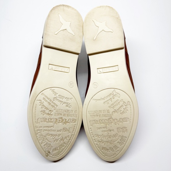 Pikolinos Pyrgos Laceless Slip On Leather Oxford Loafers - Picture 10 of 14